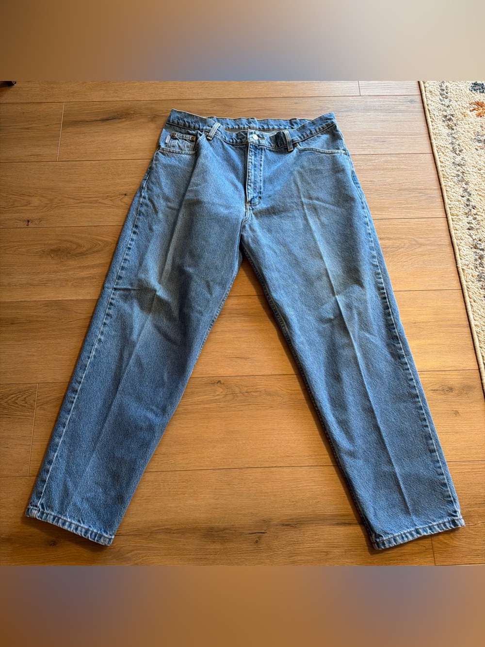 Carhartt B17 DST Jeans Mens 38x30 Blue Stone Wash Relaxed Fit Tapered B17 DST